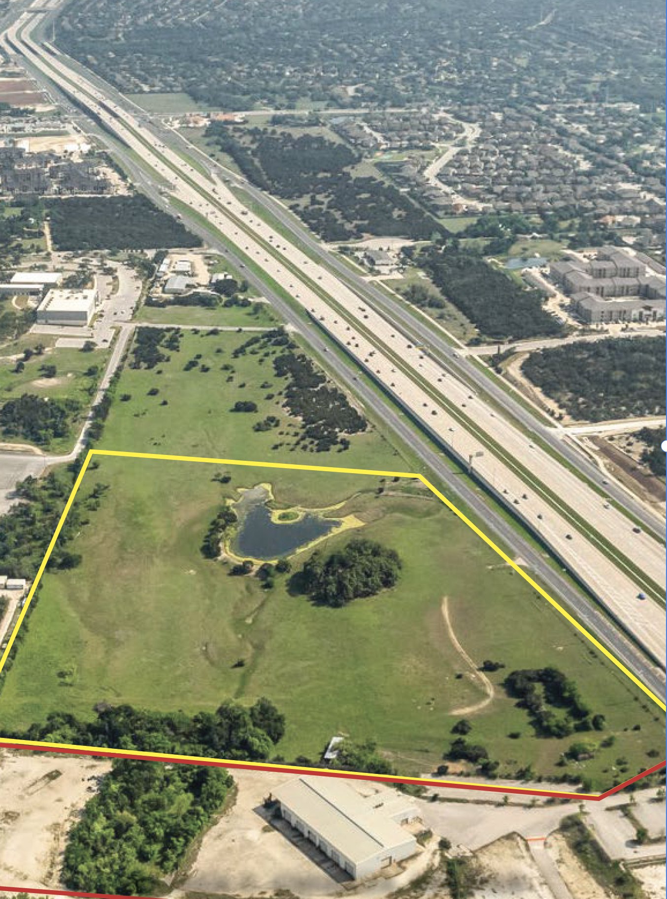 183-A Commercial, Leander, aerial